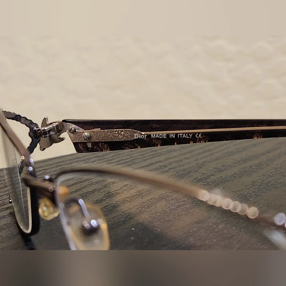 NEW Dior Embellished Multicolor Eyeglass Frame